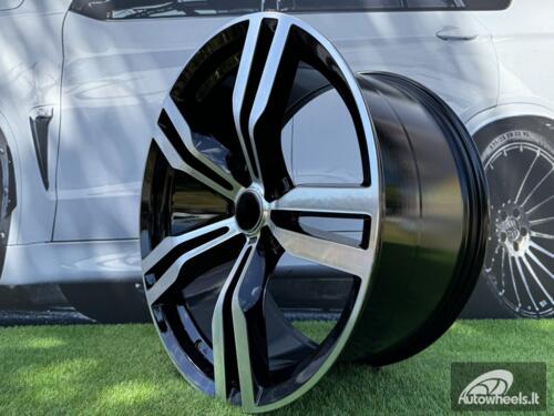 Ratlankis R19x9.5  5X112  ET  39  66.6  B5327  Black Polished (MB)  For BMW  (K2+K4)  (Rear+Front)