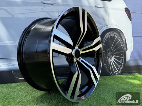 Ratlankis R19x9.5  5X112  ET  39  66.6  B5327  Black Polished (MB)  For BMW  (K2+K4)  (Rear+Front)