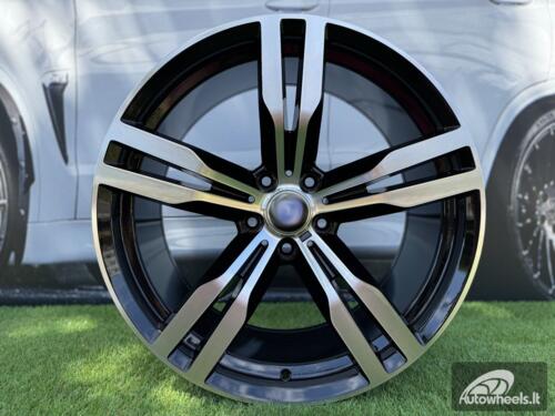 Ratlankis R19x9.5  5X112  ET  39  66.6  B5327  Black Polished (MB)  For BMW  (K2+K4)  (Rear+Front)