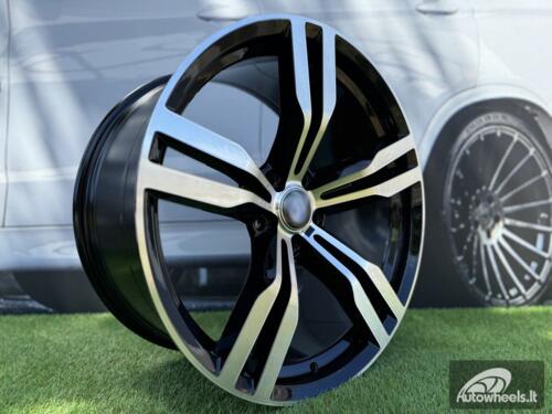 Ratlankis R19x9.5  5X112  ET  39  66.6  B5327  Black Polished (MB)  For BMW  (K2+K4)  (Rear+Front)