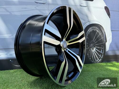 Ratlankis R19x9.5  5X112  ET  39  66.6  B5327  Black Polished (MB)  For BMW  (K2+K4)  (Rear+Front)