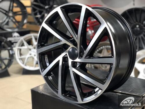 Ratlankis R18x7.5  5X112  ET  45  57.1  B5329  (BY1420/VW405)  Black Polished (MB)  For VW  (P2+Z2)