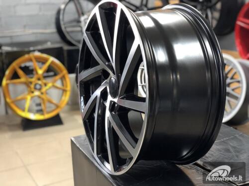 Ratlankis R18x7.5  5X112  ET  45  57.1  B5329  (BY1420/VW405)  Black Polished (MB)  For VW  (P2+Z2)