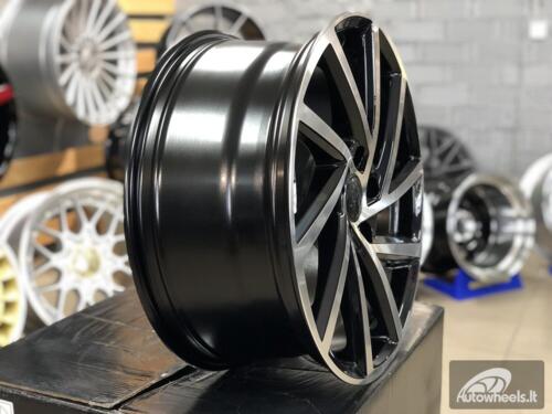 Ratlankis R18x7.5  5X112  ET  45  57.1  B5329  (BY1420/VW405)  Black Polished (MB)  For VW  (P2+Z2)