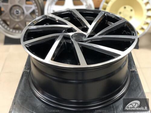 Ratlankis R18x7.5  5X112  ET  45  57.1  B5329  (BY1420/VW405)  Black Polished (MB)  For VW  (P2+Z2)