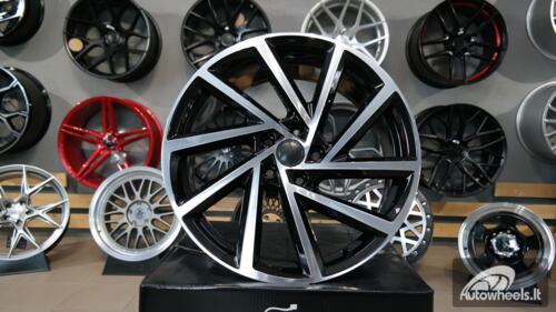 Ratlankis R18x7.5  5X112  ET  45  57.1  B5329  (BY1420/VW405)  Black Polished (MB)  For VW  (P2+Z2+Z1)