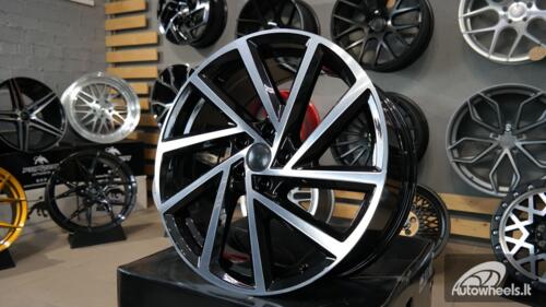 Ratlankis R18x7.5  5X112  ET  45  57.1  B5329  (BY1420/VW405)  Black Polished (MB)  For VW  (P2+Z2+Z1)