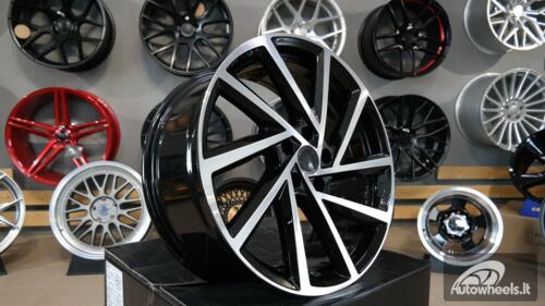 Ratlankis R18x7.5  5X112  ET  45  57.1  B5329  (BY1420/VW405)  Black Polished (MB)  For VW  (P2+Z2+Z1)