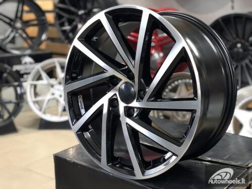 Ratlankis R18x7.5  5X112  ET  45  57.1  B5329  (BY1420/VW405)  Black Polished (MB)  For VW  (P2+Z2+Z1)