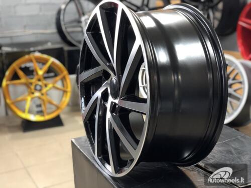 Ratlankis R18x7.5  5X112  ET  45  57.1  B5329  (BY1420/VW405)  Black Polished (MB)  For VW  (P2+Z2+Z1)
