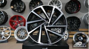 Ratlankis R18x7.5  5X112  ET  45  57.1  B5329  (BY1420/VW405)  Black Polished (MB)  For VW  (P2+Z2+Z1)