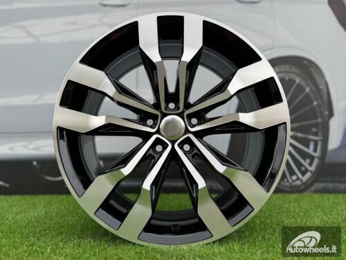 Ratlankis R18x8  5X112  ET  41  57.1  B5333  Black Polished (MB)  For VW  (R+P)