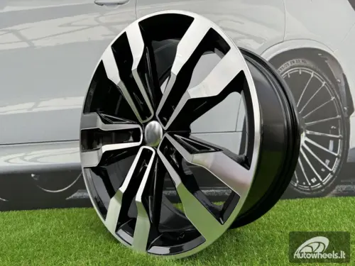 Ratlankis R20x9  5X112  ET  33  66.6  B5333  (A5590)  Black Polished (MB)  For VW  (P)  (New TOUAREG)