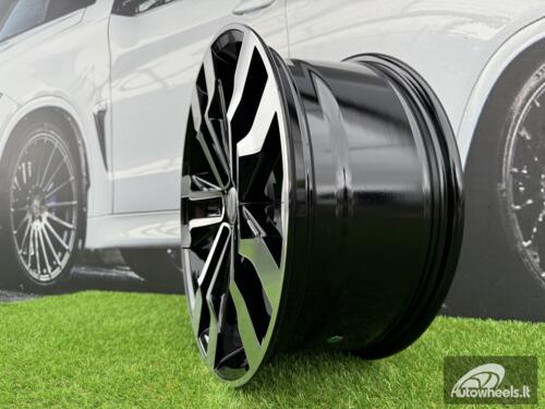 Ratlankis R20x9  5X112  ET  33  66.6  B5333  (A5590)  Black Polished (MB)  For VW  (P)  (New TOUAREG)
