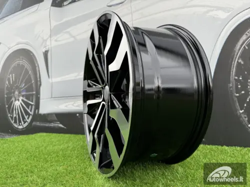 Ratlankis R20x9  5X112  ET  33  66.6  B5333  (A5590)  Black Polished (MB)  For VW  (P)  (New TOUAREG)