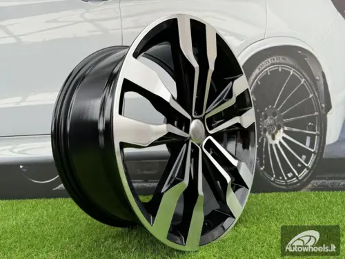 Ratlankis R20x9  5X112  ET  33  66.6  B5333  (A5590)  Black Polished (MB)  For VW  (P)  (New TOUAREG)
