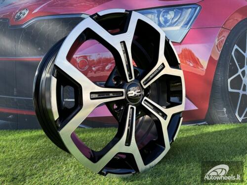 Ratlankis R16x6.5  5X114.3  ET  50  66.1  B5409  Black Polished (MB)  For DACIA  (R+D5)