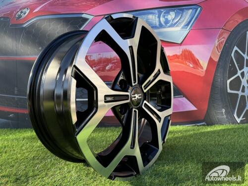 Ratlankis R16x6.5  5X114.3  ET  50  66.1  B5409  Black Polished (MB)  For DACIA  (R+D5)