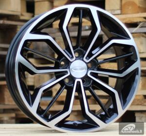 Ratlankis R16x6.5  5X108  ET  50  63.3  B5433  Black Polished (MB)  For FORD  (D2+P+D1)