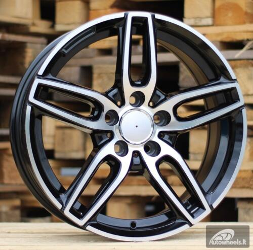 Ratlankis R17x7.5  5X112  ET  45  66.6  B5434  Black Polished (MB)  For MER  (K4)