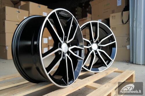 Ratlankis R18x8  5X112  ET  43  66.6  B5461  Black Polished (MB)  For MER  (K4+Z4+K2)