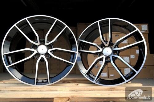 Ratlankis R18x9  5X112  ET  45  66.6  B5461  Black Polished (MB)  For MER  (P)  (Rear+Front)