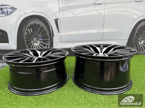 Ratlankis R20x10.5  5X112  ET  40  66.6  B5464  Black Polished+Powder Coating (MBPC)  For BMW  (P)  (Rear+Front)