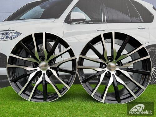 Ratlankis R20x9  5X112  ET  35  66.6  B5464  Black Polished (MB)  For BMW  (Z4)  (Rear+Front)