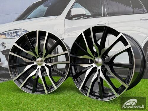 Ratlankis R20x9  5X112  ET  35  66.6  B5464  Black Polished (MB)  For BMW  (Z4)  (Rear+Front)