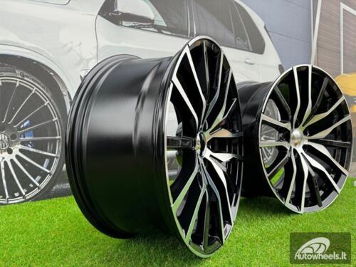 Ratlankis R20x9  5X112  ET  35  66.6  B5464  Black Polished (MB)  For BMW  (Z4)  (Rear+Front)