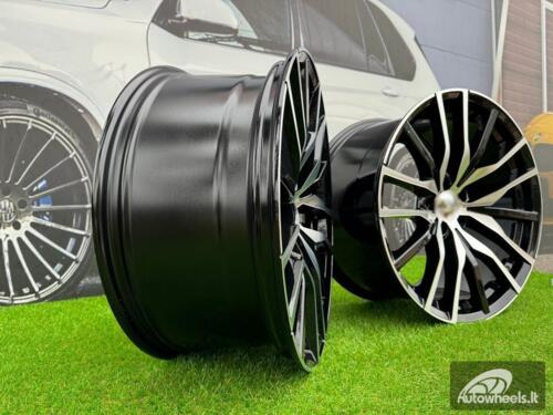 Ratlankis R20x9  5X112  ET  35  66.6  B5464  Black Polished (MB)  For BMW  (Z4)  (Rear+Front)