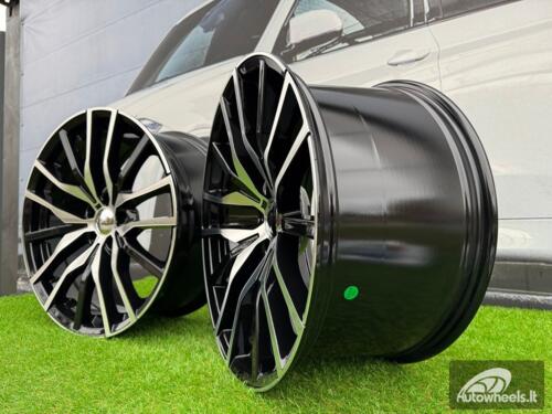 Ratlankis R20x10.5  5X112  ET  40  66.6  B5464  Black Polished (MB)  For BMW  (K4+K2+Z4)  (Rear+Front)