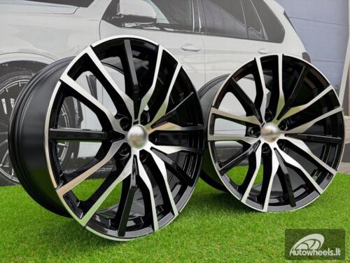 Ratlankis R20x10.5  5X112  ET  40  66.6  B5464  Black Polished (MB)  For BMW  (K4+K2+Z4)  (Rear+Front)