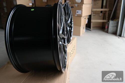 Ratlankis R21x9.5  5X130  ET  65  71.6  B5541  Black+Polished Lip (BLPL)  For PORCH  (Z4)  (Black Shining+PL Rear+Front)