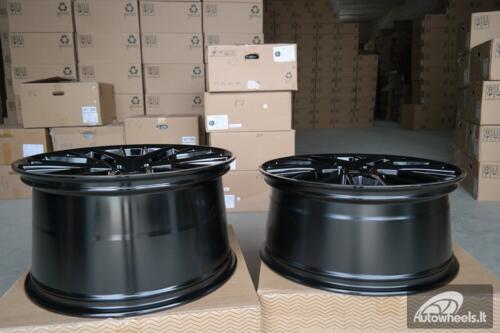 Ratlankis R21x11.5  5X130  ET  62  71.6  B5541  Black+Polished Lip (BLPL)  For PORCH  (K4)  (Black Shining+PL Rear+Front)