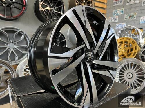 Ratlankis R16x7  5X108  ET  40  65.1  B5543  Black Polished (MB)  For PEUG  (P+Z7)