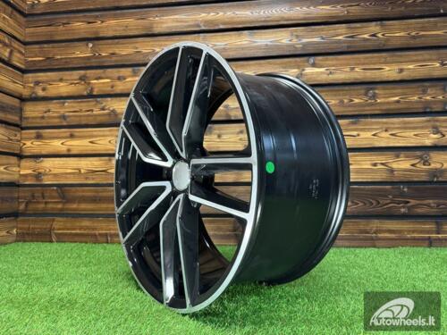 Ratlankis R21x10  5X112  ET  54  66.6  B5610  Black Polished (MB)  For MER  (P)  (Front+Rear)