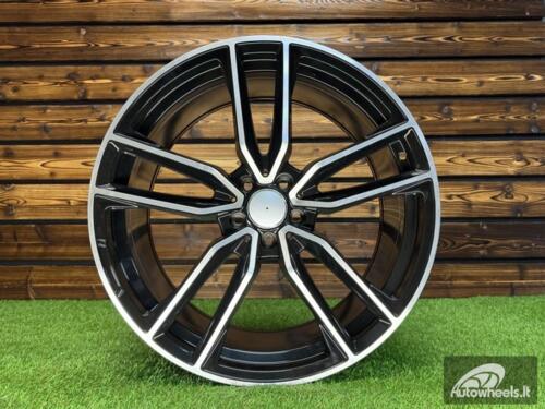 Ratlankis R21x11  5X112  ET  49  66.6  B5610  Black Polished (MB)  For MER  (K4+P)  (Rear+Front)