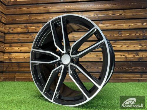 Ratlankis R21x11  5X112  ET  49  66.6  B5610  Black Polished (MB)  For MER  (K4+P)  (Rear+Front)