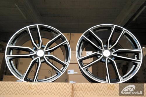 Ratlankis R21x11  5X112  ET  49  66.6  B5610  Black Polished (MB)  For MER  (K4+P)  (Rear+Front)
