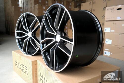 Ratlankis R21x11  5X112  ET  49  66.6  B5610  Black Polished (MB)  For MER  (K4+P)  (Rear+Front)