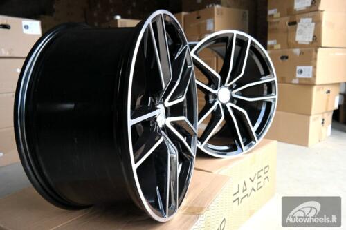 Ratlankis R21x11  5X112  ET  49  66.6  B5610  Black Polished (MB)  For MER  (K4+P)  (Rear+Front)