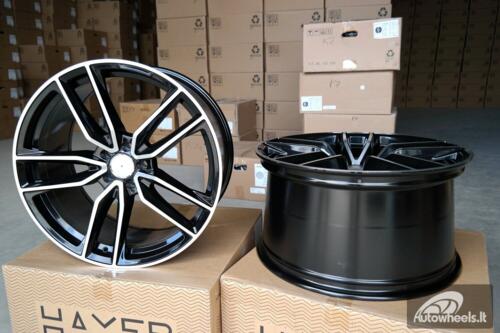 Ratlankis R21x11  5X112  ET  49  66.6  B5610  Black Polished (MB)  For MER  (K4+P)  (Rear+Front)