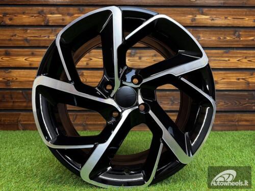 Ratlankis R15x6.5  4X108  ET  25  65.1  B5714  Black Polished (MB)  For CITRO  (R)