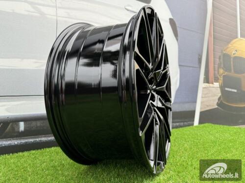 Ratlankis R21x11.5  5X120  ET  38  74.1  B5771  Black (BL)  For BMW  (K4+P)  (HYBRID FORGED Rear+Front)