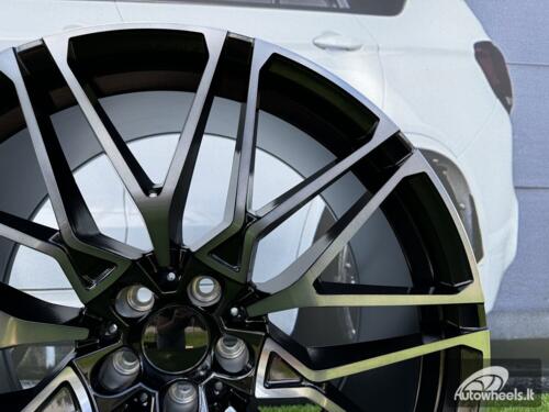 Ratlankis R21x10  5X112  ET  32  66.6  B5771  (B16/HE5063)  Black+Tinted Face (BLTF)  For BMW  (P1)  (Rear+Front)