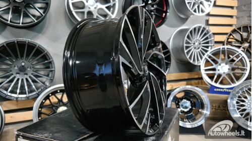 Ratlankis R18x7.5  5X112  ET  45  57.1  B5772  (IN5481)  Black Polished (MB)  For VW  (P2+Z5)