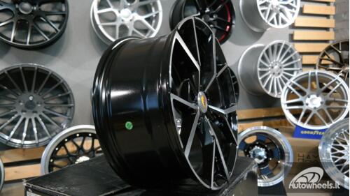 Ratlankis R18x7.5  5X112  ET  45  57.1  B5801  (IN5499)  Black Polished (MB)  For VW  (Z5)