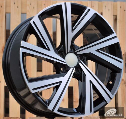 Ratlankis R19x8  5X112  ET  45  57.1  B5805  Black Polished (MB)  For VW  (P1+K4+K2)