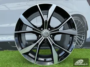 Ratlankis R20x8.5  5X112  ET  38  57.1  B5808  Black Polished (MB)  For VW  (K4)